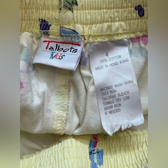 Kids Yellow Talbots Boat Shorts Size 4 - Picture 2 of 6